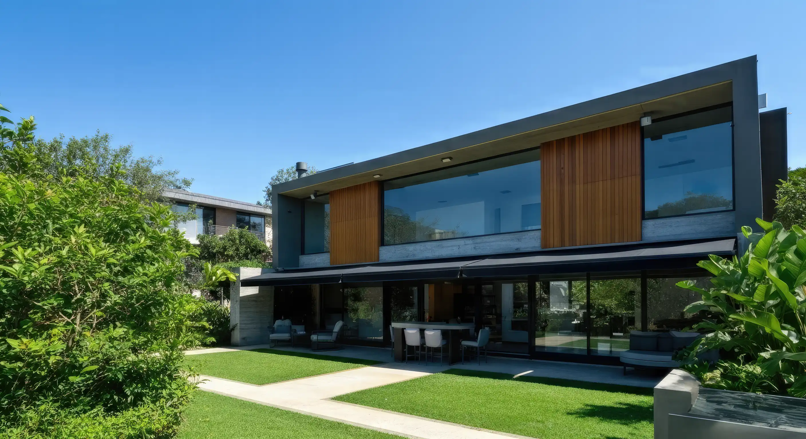 Instalação de cobertura em policarbonato